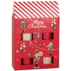 Maisons Du Monde Décorations Lumineuses De Noël Coffret 4 Bougies Noël (45g) En Verre