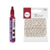 Youdoit Bougies Crayon Cire Liquide Pour Bougie Rouge + Ficelle Dorée & Blanche 15 M -Bougeoirs Soldes Magasin crayon cire liquide pour bougie rouge ficelle doree blanche 15 m