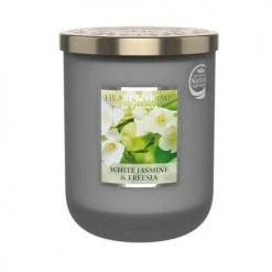Heart And Home Bougies Grande Bougie Freesia Et Jasmin Blanc