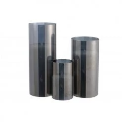 LANADECO Bougies Lampe Led Brillante Verre Gris H25cm -Bougeoirs Soldes Magasin lampe led brillante verre gris h25cm 3