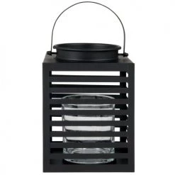 Maisons Du Monde Bougeoirs Lanterne En Métal Ajouré Noir