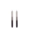 Mica Decorations Lot De 2 Bougies Longue En Stéarine Grises -Bougeoirs Soldes Magasin lot de 2 bougies longue en stearine grises