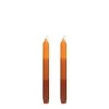 Mica Decorations Lot De 2 Bougies Longue En Stéarine Oranges -Bougeoirs Soldes Magasin lot de 2 bougies longue en stearine oranges