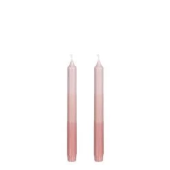 Mica Decorations Lot De 2 Bougies Longue En Stéarine Roses -Bougeoirs Soldes Magasin lot de 2 bougies longue en stearine roses 5