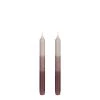 Mica Decorations Lot De 2 Bougies Longue En Stéarine Violettes -Bougeoirs Soldes Magasin lot de 2 bougies longue en stearine violettes