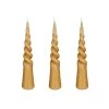 Mica Decorations Lot De 3 Bougies Conique Torsadée En Couleur Brun Clair H25 -Bougeoirs Soldes Magasin lot de 3 bougies conique torsadee en couleur brun clair h25