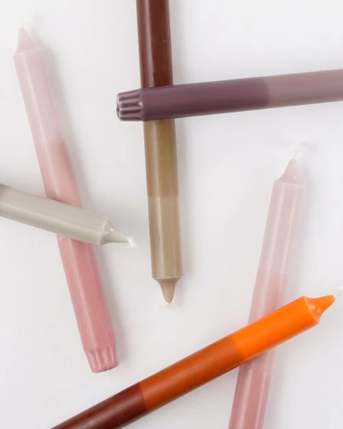 Mica Decorations Lot De 4 Bougies Longue En Stéarine Grises 5 Mica Decorations Lot De 4 Bougies Longue En Stéarine Grises – Image 3