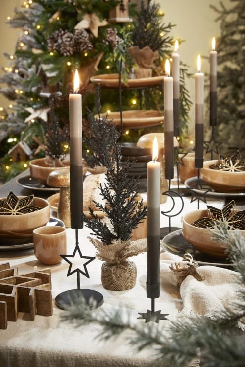 Mica Decorations Lot De 4 Bougies Longue En Stéarine Grises 6 Mica Decorations Lot De 4 Bougies Longue En Stéarine Grises – Image 4