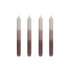 Mica Decorations Lot De 4 Bougies Longue En Stéarine Violettes -Bougeoirs Soldes Magasin lot de 4 bougies longue en stearine violettes