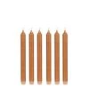 Mica Decorations Lot De 6 Bougies Longue En Stéarine Brun Clair -Bougeoirs Soldes Magasin lot de 6 bougies longue en stearine brun clair