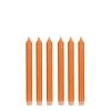 Mica Decorations Lot De 6 Bougies Longue En Stéarine Oranges -Bougeoirs Soldes Magasin lot de 6 bougies longue en stearine oranges