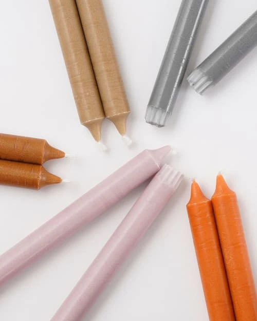 Mica Decorations Lot De 6 Bougies Longue En Stéarine Oranges 6 Mica Decorations Lot De 6 Bougies Longue En Stéarine Oranges – Image 4