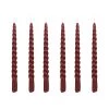 Mica Decorations Lot De 6 Bougies Longue Torsadées Bordeaux 2 Mica Decorations Lot De 6 Bougies Longue Torsadées Bordeaux -Bougeoirs Soldes Magasin lot de 6 bougies longue torsadees bordeaux