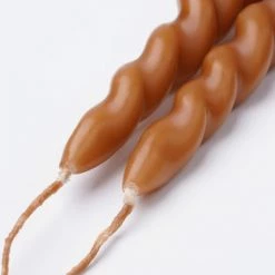 Mica Decorations Lot De 6 Bougies Longue Torsadées Brunes -Bougeoirs Soldes Magasin lot de 6 bougies longue torsadees brunes 2