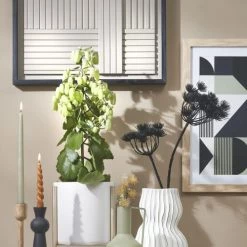 Mica Decorations Lot De 6 Bougies Torsadées Brun Brillant -Bougeoirs Soldes Magasin lot de 6 bougies torsadees brun brillant 1