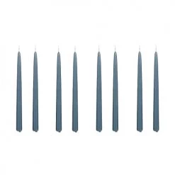 Mica Decorations Lot De 8 Bougies Longue Bleues