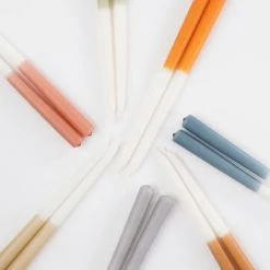 Mica Decorations Lot De 8 Bougies Longue Bleues -Bougeoirs Soldes Magasin lot de 8 bougies longue bleues 9