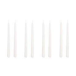 Mica Decorations Lot De 8 Bougies Longue Crèmes