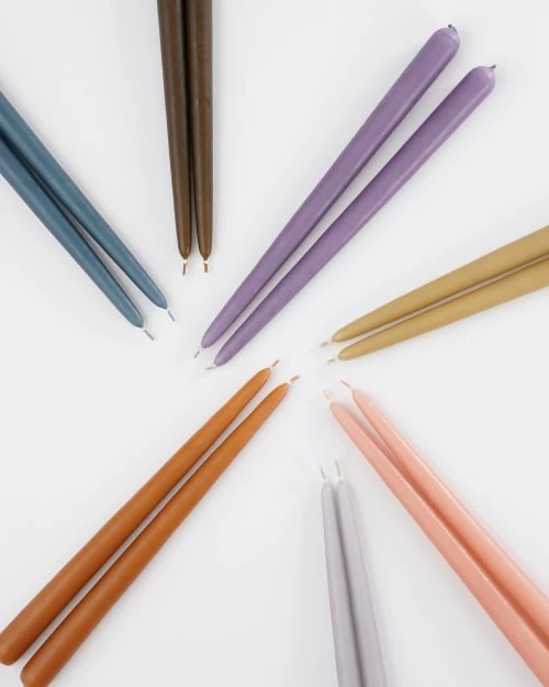 Mica Decorations Lot De 8 Bougies Longue Lilas 6 Mica Decorations Lot De 8 Bougies Longue Lilas – Image 4