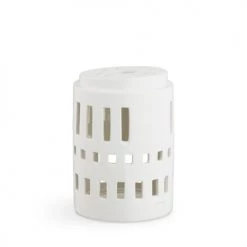 Kähler Design Bougeoirs Maison De Lumière Urbania Céramique Blanc 8x11x8 Cm