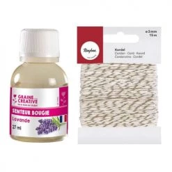 Youdoit Parfum Pour Bougies 27 Ml Senteur Lavande + Ficelle Dorée & Blanche 15