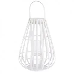 Maisons Du Monde Bougeoirs Photophore Beige Et Blanc