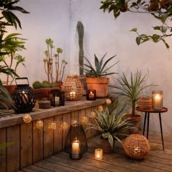 Maisons Du Monde Bougeoirs Photophore Boule En Jacinthe D'eau Tressée -Bougeoirs Soldes Magasin photophore boule en jacinthe d eau tressee 1000 9 3 212424 6