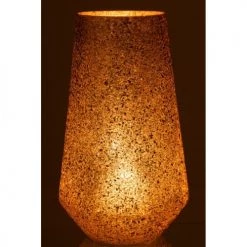 LANADECO Bougeoirs Photophore éclat De Verre Or H46cm -Bougeoirs Soldes Magasin photophore eclat de verre or h46cm 2
