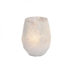 Sia Deco Bougeoirs Photophore Effet Neige H18cm