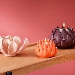 Becquet Bougeoirs Photophore En Céramique Rose -Bougeoirs Soldes Magasin photophore en ceramique rose 3