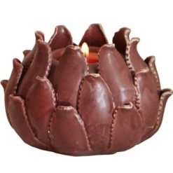 Becquet Bougeoirs Photophore En Céramique Violet