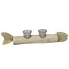 Sensei Maison Bougeoirs Photophore En Forme Poisson Naturel 46x7x9 Cm -Bougeoirs Soldes Magasin photophore en forme poisson naturel 46x7x9 cm