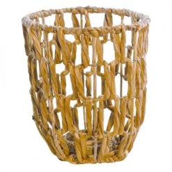 Sensei Maison Bougeoirs Photophore En Jacinthe D'eau Naturel 23X23X26 Cm