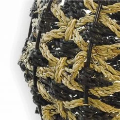 Sensei Maison Bougeoirs Photophore En Jonc De Mer Naturel/noir 23X23X23 Cm -Bougeoirs Soldes Magasin photophore en jonc de mer naturel noir 23x23x23 cm 3