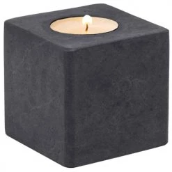 Sensei Maison Bougeoirs Photophore En Marbre Anthracite