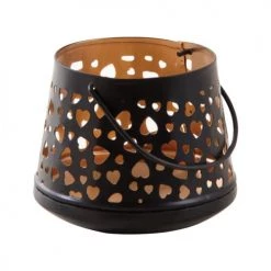 Aubry Gaspard Bougeoirs Photophore En Métal Cœurs