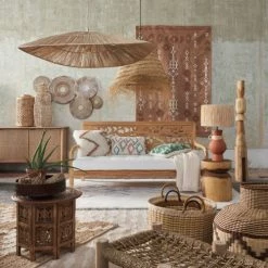 Maisons Du Monde Bougeoirs Photophore En Papier Tressé Marron -Bougeoirs Soldes Magasin photophore en papier tresse marron 1000 15 37 222749 3