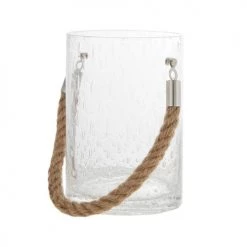 Sia Deco Bougeoirs Photophore En Verre Corde