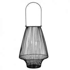 Maisons Du Monde Bougeoirs Photophore En Verre Et Métal Filaire Noir