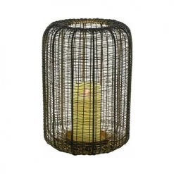 Aubry Gaspard Bougeoirs Photophore Fil De Métal Noir Doré H 32cm -Bougeoirs Soldes Magasin photophore fil de metal noir dore h 32cm 2