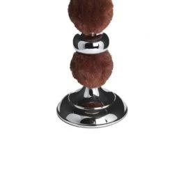 Beliani Bougeoirs Photophore Fourrure Marron H38cm -Bougeoirs Soldes Magasin photophore fourrure marron h38cm 4