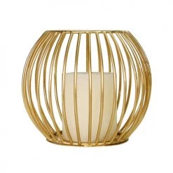 Sensei Maison Bougeoirs Photophore Métal Rond 16x14 Cm -Bougeoirs Soldes Magasin photophore metal rond 16x14 cm 2