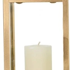 Sensei Maison Bougeoirs Photophore Métal Socle En Bois 11x20 Cm -Bougeoirs Soldes Magasin photophore metal socle en bois 11x20 cm 3