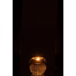 LANADECO Bougeoirs Photophore Presse-papier En Verre Transparent -Bougeoirs Soldes Magasin photophore presse papier en verre transparent 1