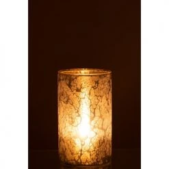 LANADECO Bougeoirs Photophore Rond Verre H26cm -Bougeoirs Soldes Magasin photophore rond verre h26cm 2