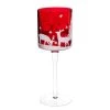 Maisons Du Monde Décorations à Poser De Noël Photophore Sur Pied En Verre Rouge -Bougeoirs Soldes Magasin photophore sur pied en verre rouge 1000 15 35 136032 1