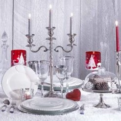 Bougeoirs Soldes Magasin -Bougeoirs Soldes Magasin photophore sur pied en verre rouge 1000 15 35 136032 2