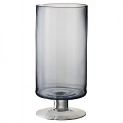 LANADECO Bougeoirs Photophore Verre Bleu H33cm -Bougeoirs Soldes Magasin photophore verre bleu h33cm 5