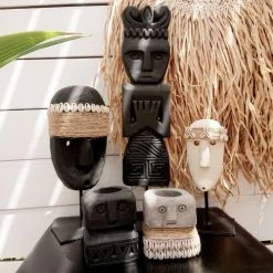 My Bliss Home Bougeoirs Porte Bougie En Grès L8 X H9 X P8 Cm -Bougeoirs Soldes Magasin porte bougie en gres l8 x h9 x p8 cm 3