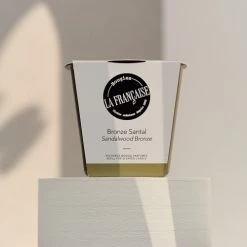 Bougies La Française Bougies Recharge Bougie Parfumée Bronze Santal -Bougeoirs Soldes Magasin recharge bougie parfumee bronze santal 1
